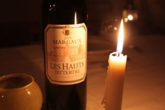 Bouteille de vin de nuit à la Cabane