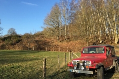 Balade en jeep en forêt et dans les champs