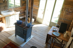 Cabane en bois dans le Perche